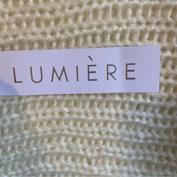 Lumiere Open Knit Boxy Sweater Size Small Oversized NWT - Picture 8 of 10